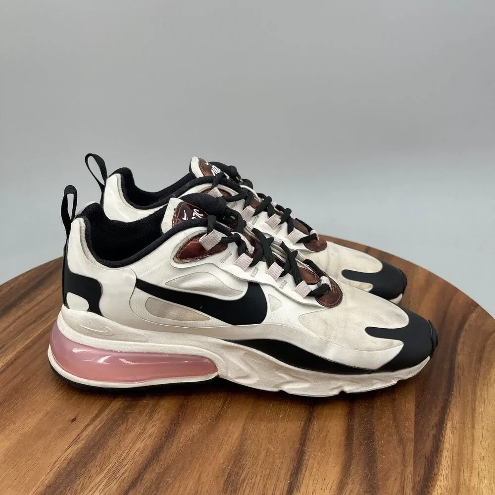 NIKE Air Max 270 React Shoes Womens Size 7.5 White Running Comfort Walking Gym